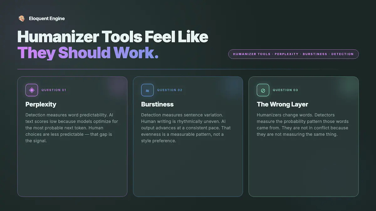 AI humanizer tools don't actually make content more human