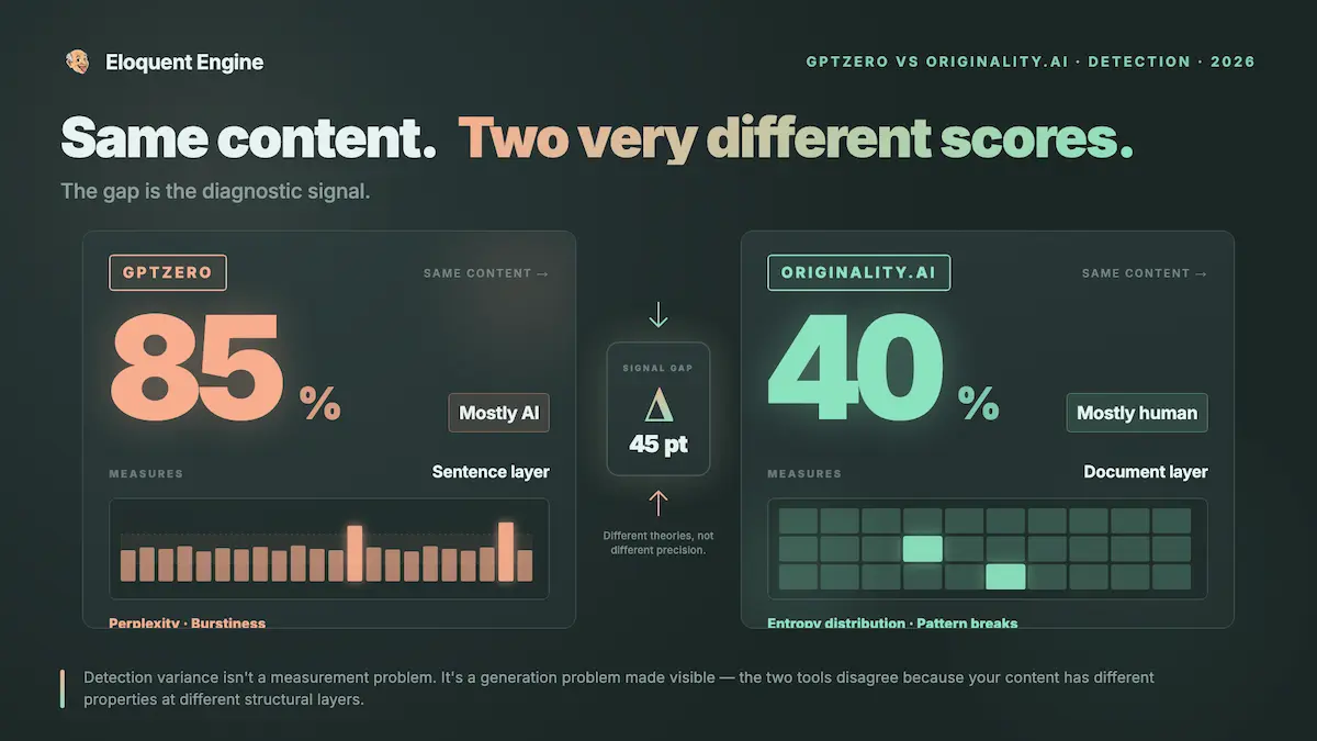GPTZero vs Originality AI and what the detection scores tell us